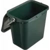 Curver Multiboxx Bio 6L grüner Kompostbehälter aus recyceltem Kunststoff mit belüftetem Deckel