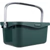 CURVER Multiboxx Bio-Abfalleimer 3L Grün – Recycling-Kunststoff, stapelbar, Klappdeckel