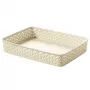 CURVER My Style A4 Aufbewahrungskorb in Creme Rattan-Optik — Langlebiger PP-Organizer mit integrierten Griffen, stapelbar