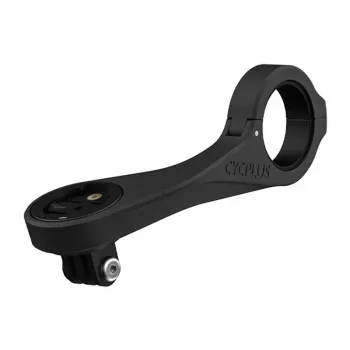 CYCPLUS Z4 Fahrradcomputer-Halterung - CNC-Aluminium Out-Front-Lenkerhalterung für Garmin, Bryton, Wahoo mit GoPro-Adapter