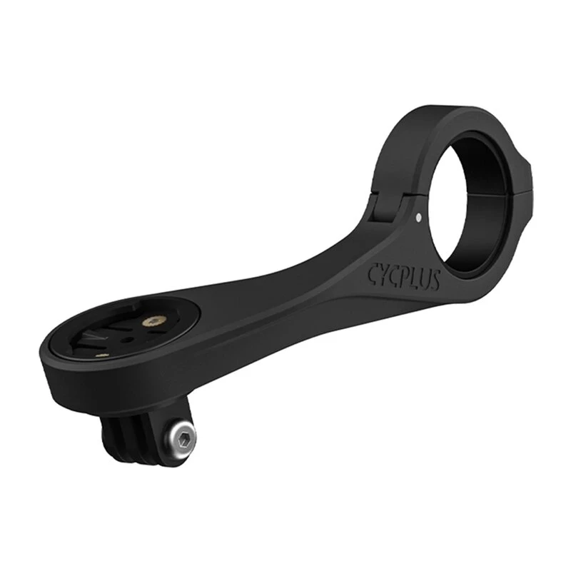 CYCPLUS Z4 Fahrradcomputer-Halterung - CNC-Aluminium Out-Front-Lenkerhalterung für Garmin, Bryton, Wahoo mit GoPro-Adapter