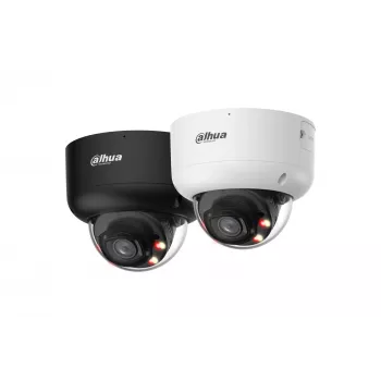 DAHUA IPC-HDBW5659R1-ASE-PV-0280B-PRO-BLACK 6MP Dome Network Camera mit 2,8mm Objektiv, WizMind AI, Schwarz