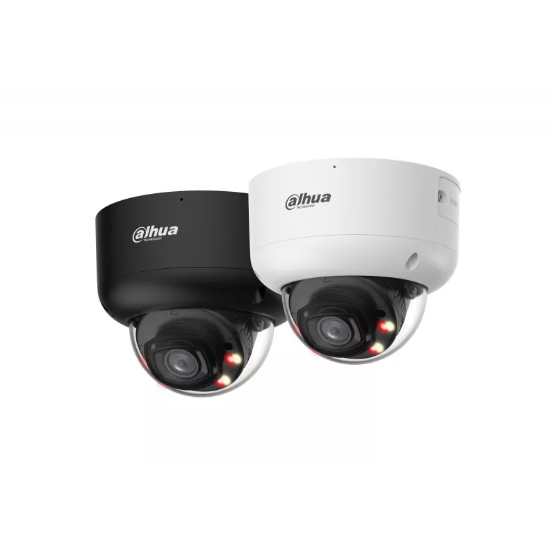 DAHUA IPC-HDBW5659R1-ASE-PV-0280B-PRO-BLACK 6MP Dome Network Camera mit 2,8mm Objektiv, WizMind AI, Schwarz