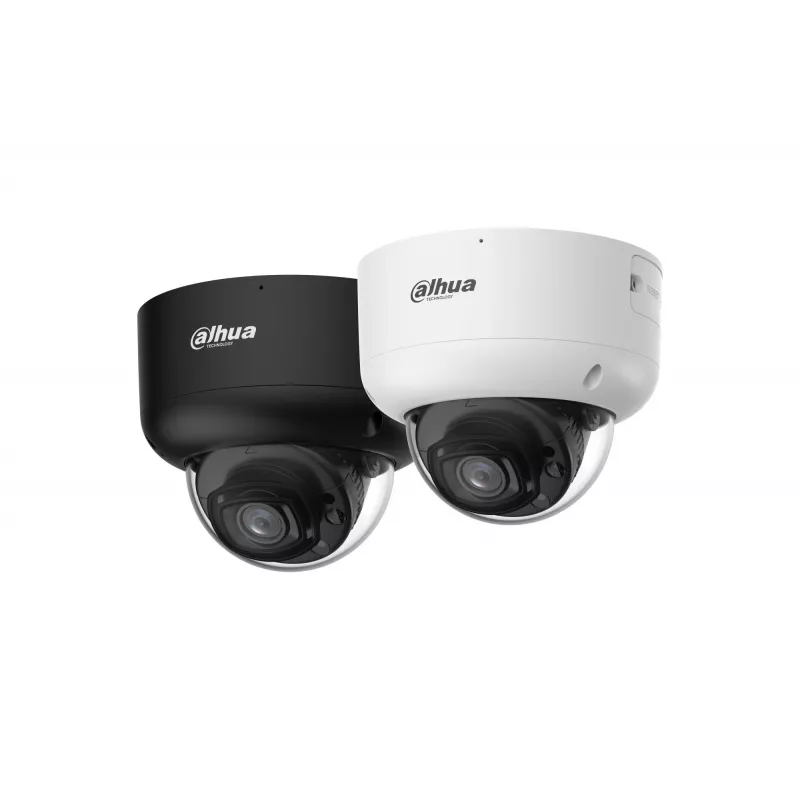 DAHUA IPC-HDBW5659R1-ASE-PV-0280B-PRO-BLACK 6MP Dome Network Camera mit 2,8mm Objektiv, WizMind AI, Schwarz