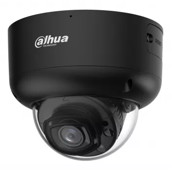 DAHUA IPC-HDBW5659R1-ASE-PV-0280B-PRO-BLACK 6MP Dome Network Camera mit 2,8mm Objektiv, WizMind AI, Schwarz