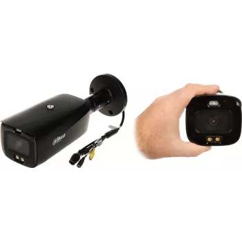 DAHUA IPC-HFW3849T1-AS-PV-0360B-S5 8MP Full-Color Active Deterrence Bullet IP Kamera mit 3,6mm Objektiv, Warmlicht, Sirene, AI Perimeter Protection, IP67, 12V DC/PoE
