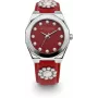 Daisy Dixon Damenuhr DD136PS Analog Quarz - 36mm Roségoldfarbenes Gehäuse, Rosafarbenes Zifferblatt, Rosafarbenes Kunstlederarmband