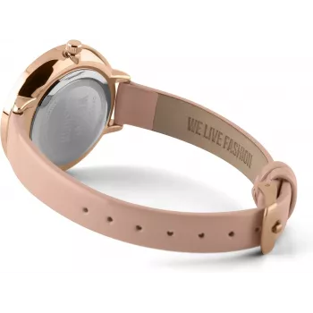Daisy Dixon Damen Quarz Analog Uhr DD088PRG - 36mm Roségold Zifferblatt, Pinkes Lederarmband