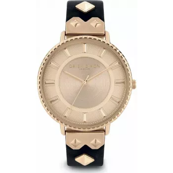 DAISY DIXON Damen Quarz Analoguhr DD107BRG - 35mm Roségold & braunes Leder