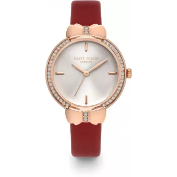 DAISY DIXON Damen-Quarz-Analoguhr DD156RRG - 36mm Roségold-Legierungsgehäuse mit Edelstahl-Mesh-Armband