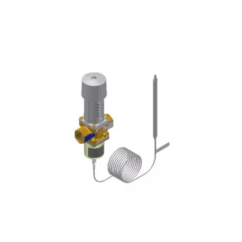 Danfoss 003N0043 Thermostatventil-Unterteil - gerade Ausführung, vernickeltes Messing, 1/2 Zoll