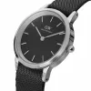 DANIEL WELLINGTON Classic Herrenuhr 40mm Roségold Edelstahl Schwarzes Leder