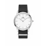 DANIEL WELLINGTON Classic Herrenuhr DW00100677 40mm Roségold Edelstahlgehäuse Cremeweißes Zifferblatt Schwarzes Lederarmband