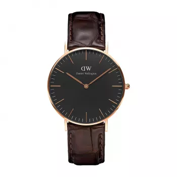 DANIEL WELLINGTON Classic Petite Damenuhr 36mm Roségold Edelstahl Mesh DW00100140