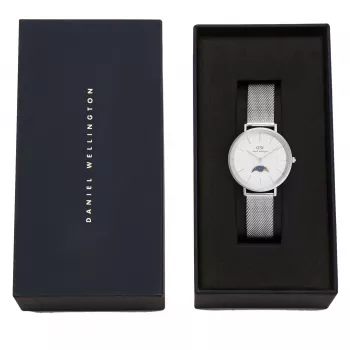 Daniel Wellington Petite Lumine Uhr 32mm Roségold Edelstahl Mesh