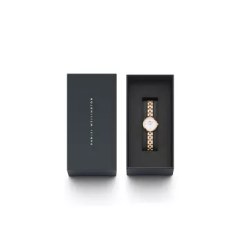 DANIEL WELLINGTON Petite Lumine Damenuhr 22mm Roségold Edelstahl Mesh DW00100717