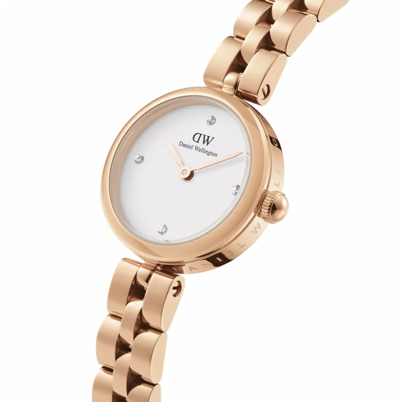 DANIEL WELLINGTON Petite Lumine Damenuhr 22mm Roségold Edelstahl Mesh DW00100717