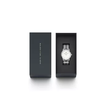 DANIEL WELLINGTON Petite Lumine Damenuhr 26mm Silber Edelstahl Mesh DW00100679