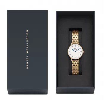 DANIEL WELLINGTON Petite Lumine Damenuhr 28mm Roségold Mesh-Armband DW00100682