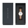 DANIEL WELLINGTON Petite Lumine Damenuhr 28mm Roségold Edelstahl Weißes Perlmuttzifferblatt