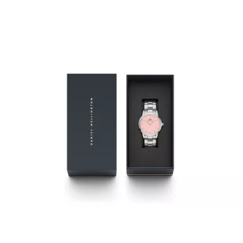 DANIEL WELLINGTON Petite Lumine Damenuhr 36mm Silber Edelstahl Mesh DW00100536