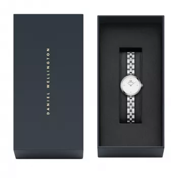 DANIEL WELLINGTON Petite Lumine Damenuhr DW00100716 22mm Silber Edelstahl Mesh