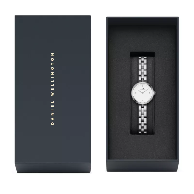DANIEL WELLINGTON Petite Lumine Damenuhr DW00100716 22mm Silber Edelstahl Mesh