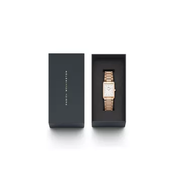 DANIEL WELLINGTON Petite Melrose Damenuhr 35mm Roségold Edelstahl Mesh DW00100702