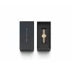 Daniel Wellington Quadro Damenuhr 22mm Roségold Edelstahlgehäuse Schwarzes Lederarmband DW00100720