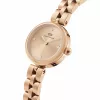 Daniel Wellington Quadro Damenuhr 22mm Roségold Edelstahlgehäuse Schwarzes Lederarmband DW00100720