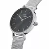 DANIEL WELLINGTON Quadro Damenuhr 28mm Roségold Edelstahl Schwarzes Leder DW00100661