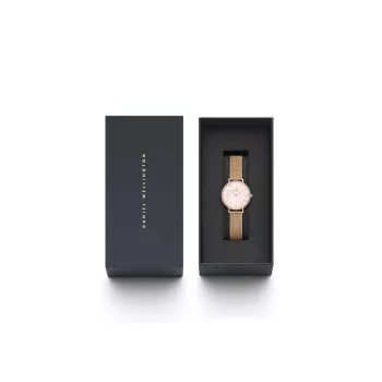DANIEL WELLINGTON Damenuhr DW00100663 28mm Roségold Edelstahl Mesh