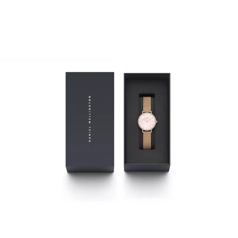 DANIEL WELLINGTON Damenuhr DW00100663 28mm Roségold Edelstahl Mesh