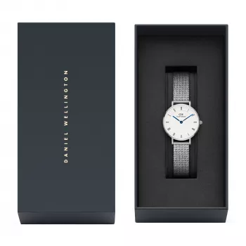 DANIEL WELLINGTON Damenuhr DW00100684 28mm Silber Edelstahl Mesh