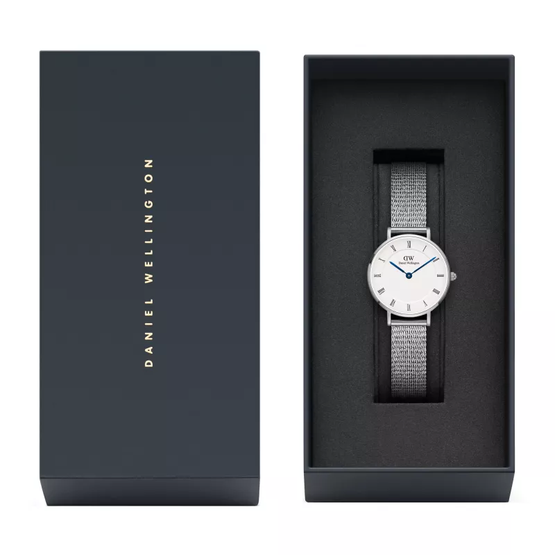 DANIEL WELLINGTON Damenuhr DW00100684 28mm Silber Edelstahl Mesh