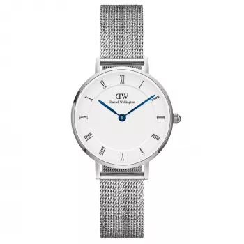 DANIEL WELLINGTON Damenuhr DW00100684 28mm Silber Edelstahl Mesh
