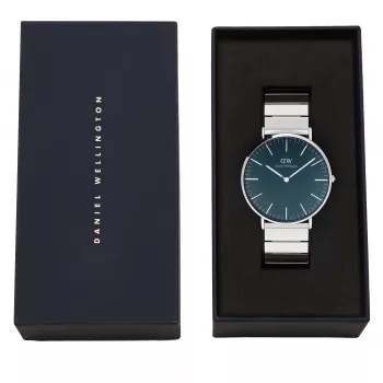 DANIEL WELLINGTON Damenuhr DW00100776 (40mm) - Classic Petite Ashfield - Roségold Edelstahl-Mesh