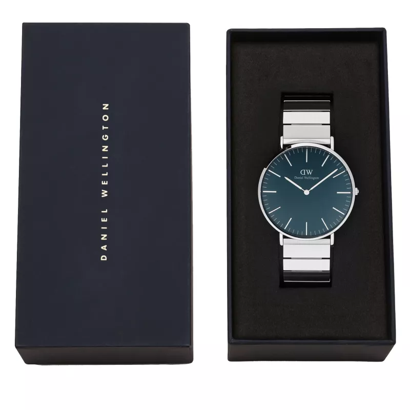 DANIEL WELLINGTON Damenuhr DW00100776 (40mm) - Classic Petite Ashfield - Roségold Edelstahl-Mesh