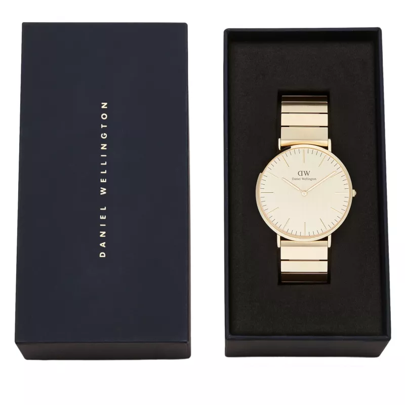 DANIEL WELLINGTON Damenuhr DW00100779 40mm Roségold Schwarz NATO