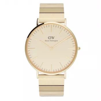 DANIEL WELLINGTON Damenuhr DW00100779 40mm Roségold Schwarz NATO