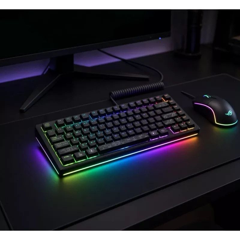 Dark Project ALU81A Terra Nova G3MS Moonstone Switch Mechanische Tastatur, US ANSI, Schwarz