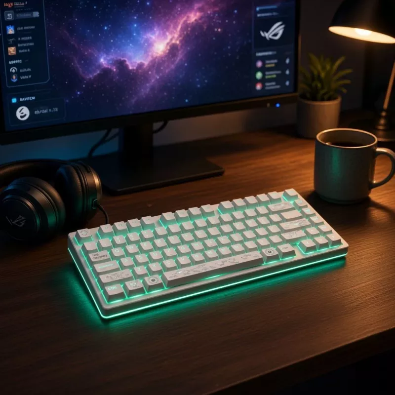 Dark Project ALU81A Terra Nova White mechanische Tastatur, G3MS Moonstone Switch, US ANSI