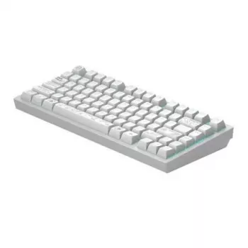 Dark Project ALU81A Terra Nova White mechanische Tastatur, G3MS Moonstone Switch, US ANSI
