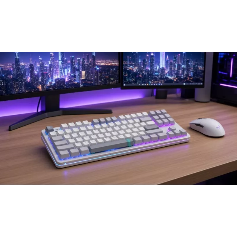 DARK PROJECT ALU87A Daylight mechanische Tastatur, G3MS Zircon Switch, russisches Layout, Aluminium, RGB, Hot-Swappable, TKL