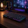 Dark Project Terra Nostra G3MS Moonstone Switch TKL Mechanische Gaming-Tastatur, US ANSI, Schwarz
