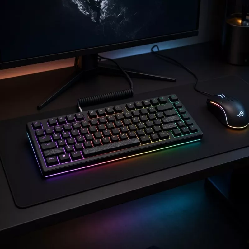 Dark Project Terra Nostra G3MS Moonstone Switch TKL Mechanische Gaming-Tastatur, US ANSI, Schwarz