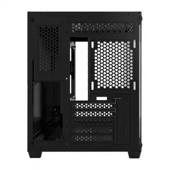 Darkflash C285MP Mid-Tower PC-Gehäuse, Seitenteil aus gehärtetem Glas, ATX, Schwarz