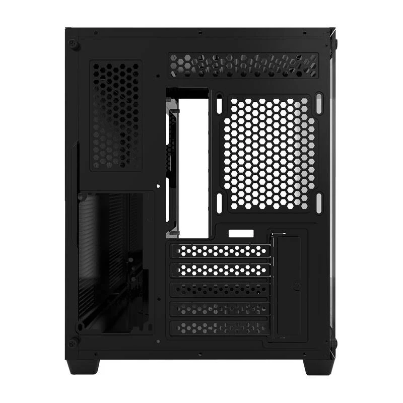Darkflash C285MP Mid-Tower PC-Gehäuse, Seitenteil aus gehärtetem Glas, ATX, Schwarz
