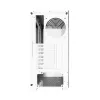 Darkflash DS900W Weißes Mid-Tower-Computer-Gehäuse, ATX, gehärtetes Glas, ohne Lüfter