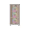 Darkflash DS900WD ATX Mid-Tower Computer Case (Weiß) mit 4 ARGB-Lüftern und Seitenteil aus gehärtetem Glas